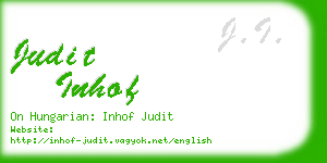 judit inhof business card